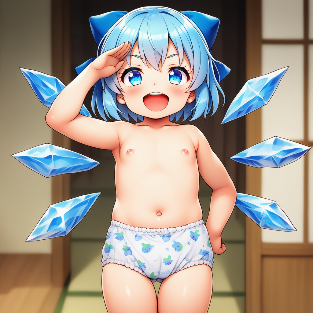 チルノのパンツエロイラスト