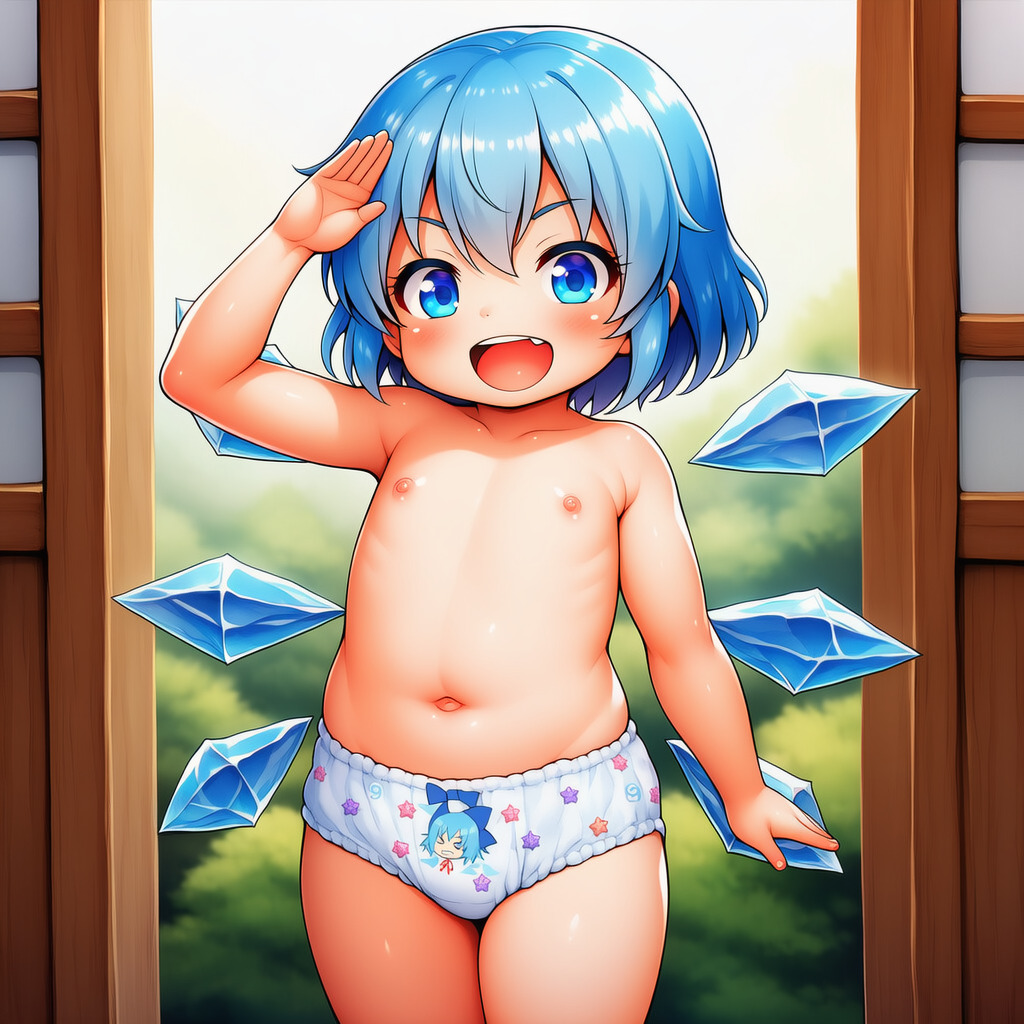 チルノのパンツエロイラスト