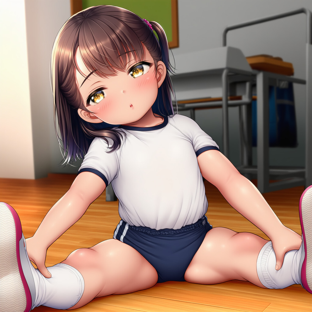 ロリのブルマ姿のエロイラスト